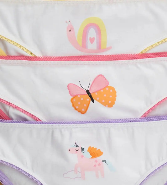 Παιδικό σλιπ για κορίτσι από βαμβάκι σε μονόχρωμο σχέδιο, διακοσμημένο με μικρό φιόγκο. Απαλό και άνετο, ιδανικό για καθημερινή χρήση.