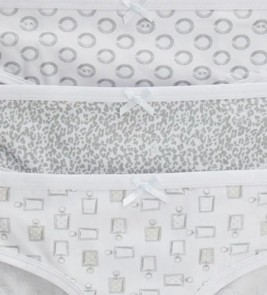 Παιδικό σλιπ από ελαστικό βαμβάκι με φιόγκο και δαντέλα.