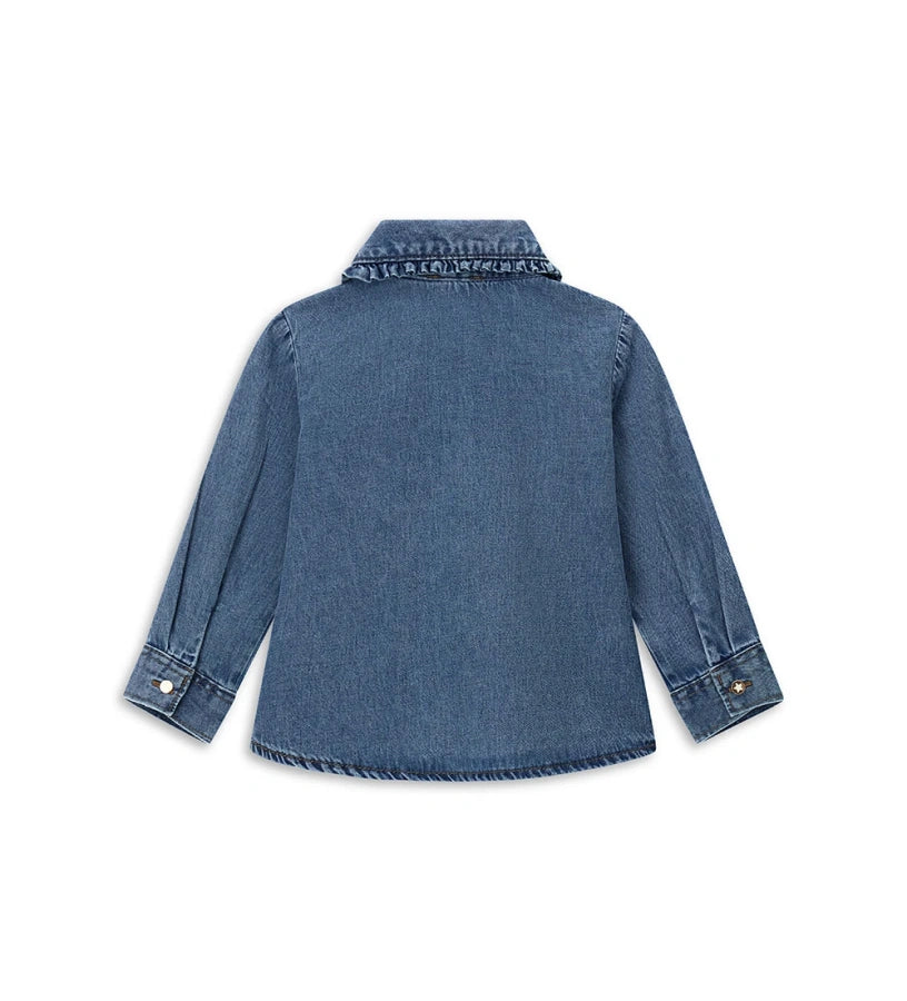 Original Marines Πουκάμισο Denim με Βολάν FF25