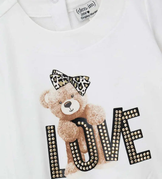 Original Marines 'Love' Μπλούζα με Αρκουδάκι