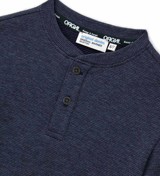 Original Marines Μπλούζα Μαρκυμάνικη με Κουμπιά FF25