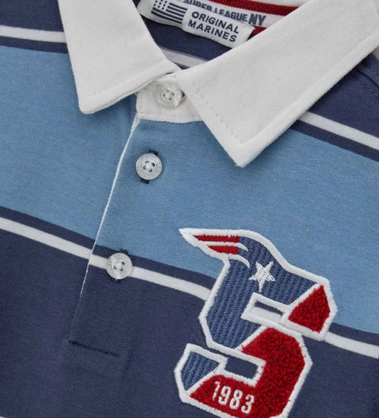 Original Marines Μπλούζα Polo Μακρυμάνικη FF25