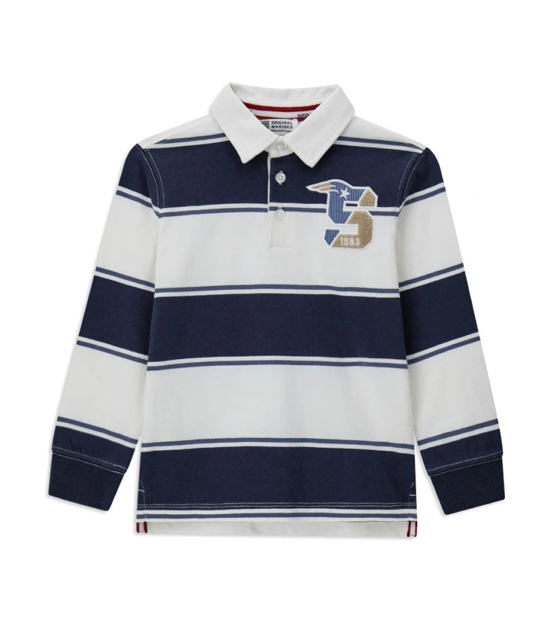 Original Marines Μπλούζα Polo Μακρυμάνικη FF25