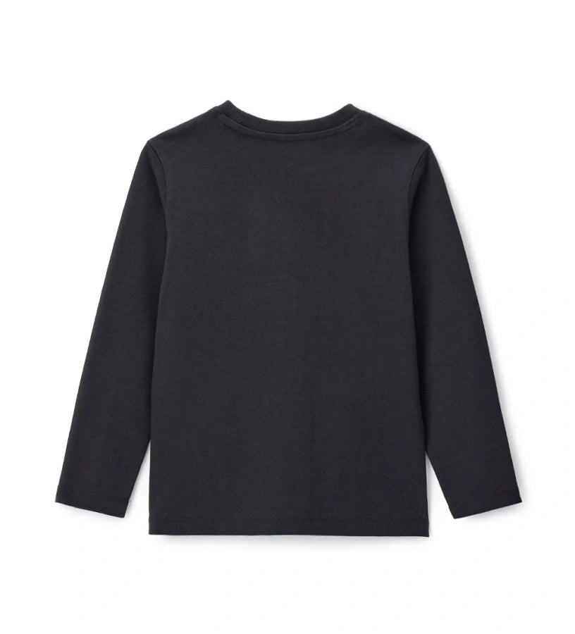 Original Marines Μπλούζα Μαύρη με Αυτοκίνητο FF25