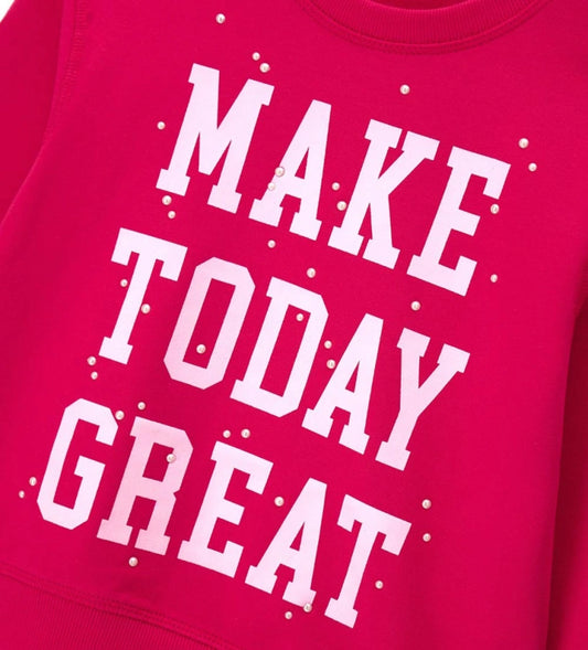 Φούτερ από ελαστικό βαμβάκι με στρογγυλή λαιμόκοψη και μακριά μανίκια. Τα ριμπ τελειώματα και οι κομψές ψεύτικες ημιδιάφανες πέρλες στο μπροστινό μέρος προσθέτουν μια chic και μοντέρνα πινελιά.