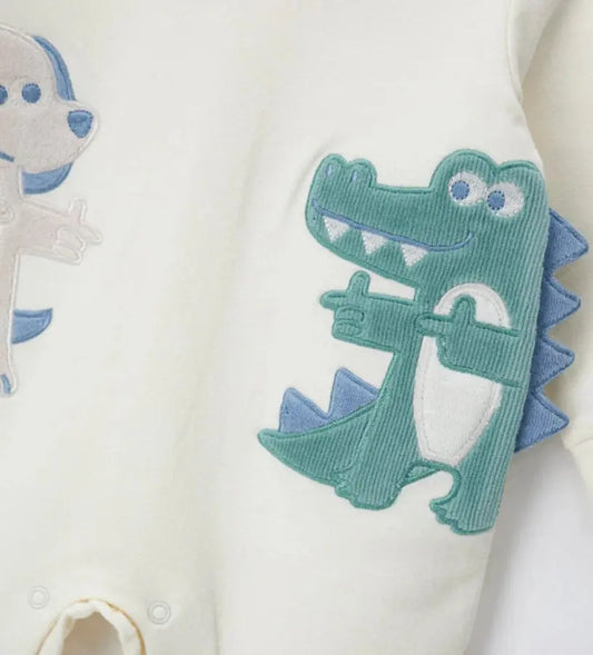 Original Marines Βρεφικό Κορμάκι με Σκυλάκι και Κροκοδειλάκι