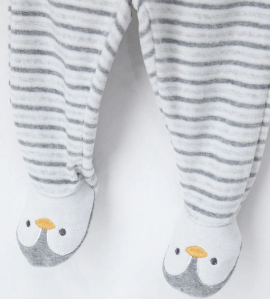 Original Marines Βρεφικό Φορμάκι με Πιγκουίνους FF25