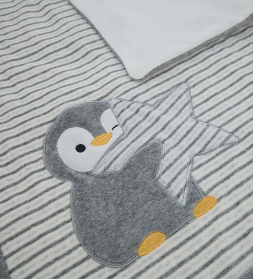 Original Marines Βρεφική Κουβερτούλα Πιγκουίνος με Αστέρι FF25