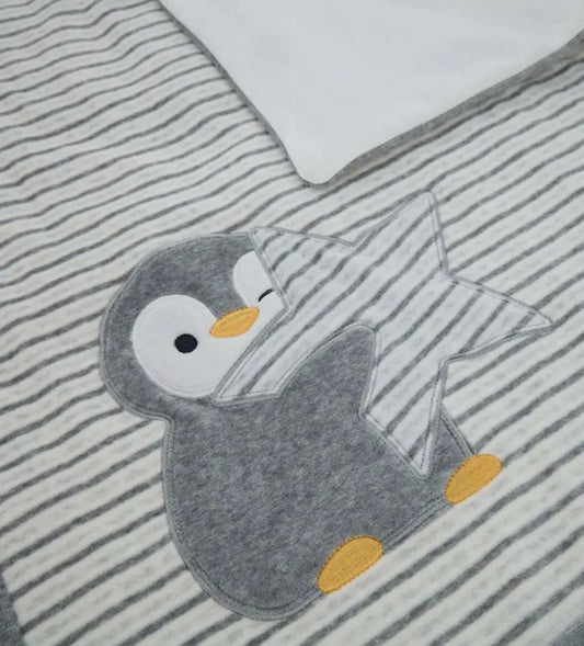 Original Marines Βρεφική Κουβερτούλα Πιγκουίνος με Αστέρι