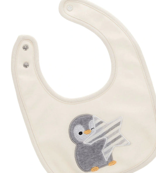 Original Marines Βρεφική Σαλιάρα Πιγκουίνος με Αστέρι FF25