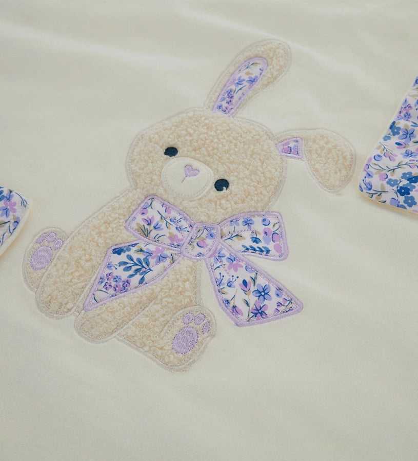 Original Marines Βρεφική Κουβερτούλα με Κουνελάκι FF25