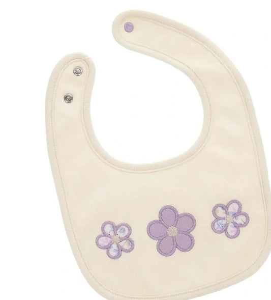 Original Marines Βρεφική Σαλιάρα με Λουλούδια