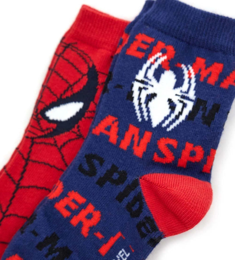Σετ δύο ζευγαριών καλτσών με σχέδιο jacquard Marvel, ιδανικό για κάθε μικρό θαυμαστή των υπερηρώων.