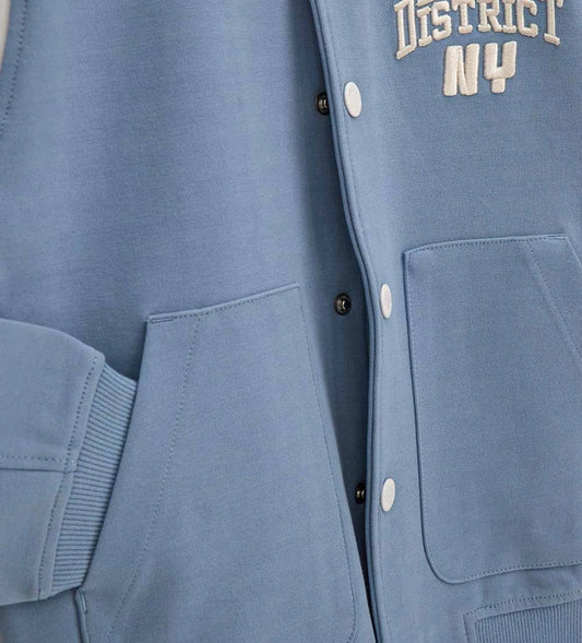 αγορίστικο σιέλ oversized βαμβακερό τζάκετ bomber Original Marines για αγόρια 5 έως 14 ετών.