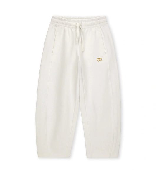 κοριτσίστικο λευκό φούτερ παντελόνι jogger barrel Original Marines.