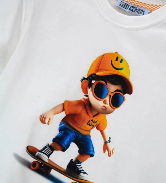 Original Marines Παιδικό T-shirt για Αγόρι από 100% Βαμβάκι με Στάμπα
