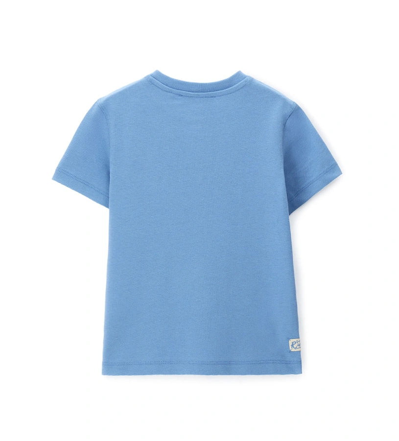 Η πίσω όψη του παιδικού textured T-shirt Original Marines για ηλικίες 5-14 ετών.