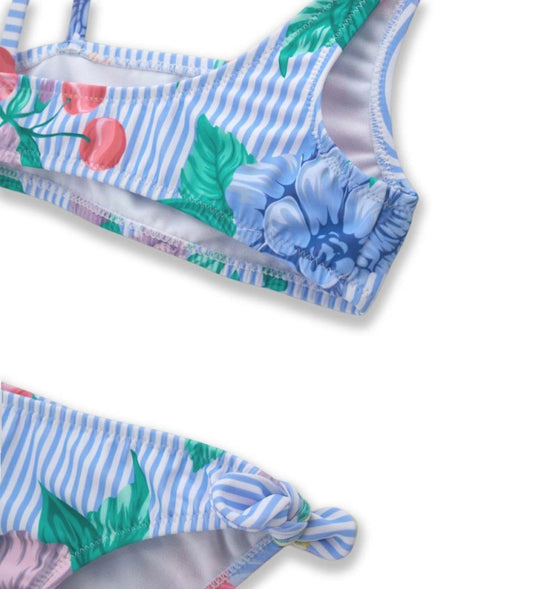 Παιδικό φλοράλ μπικίνι για κορίτσι Original Marines με ζωηρά χρώματα.