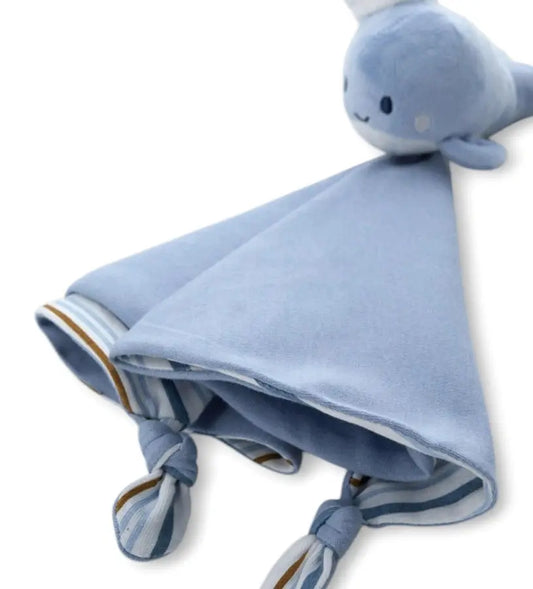 Κοντινό πλάνο στην απαλή σενίλ και το βαμβακερό ύφασμα του DouDou.