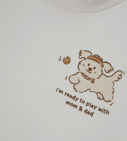 Βρεφικό λευκό κοντομάνικο body Original Marines με διακριτική στάμπα στο στήθος.