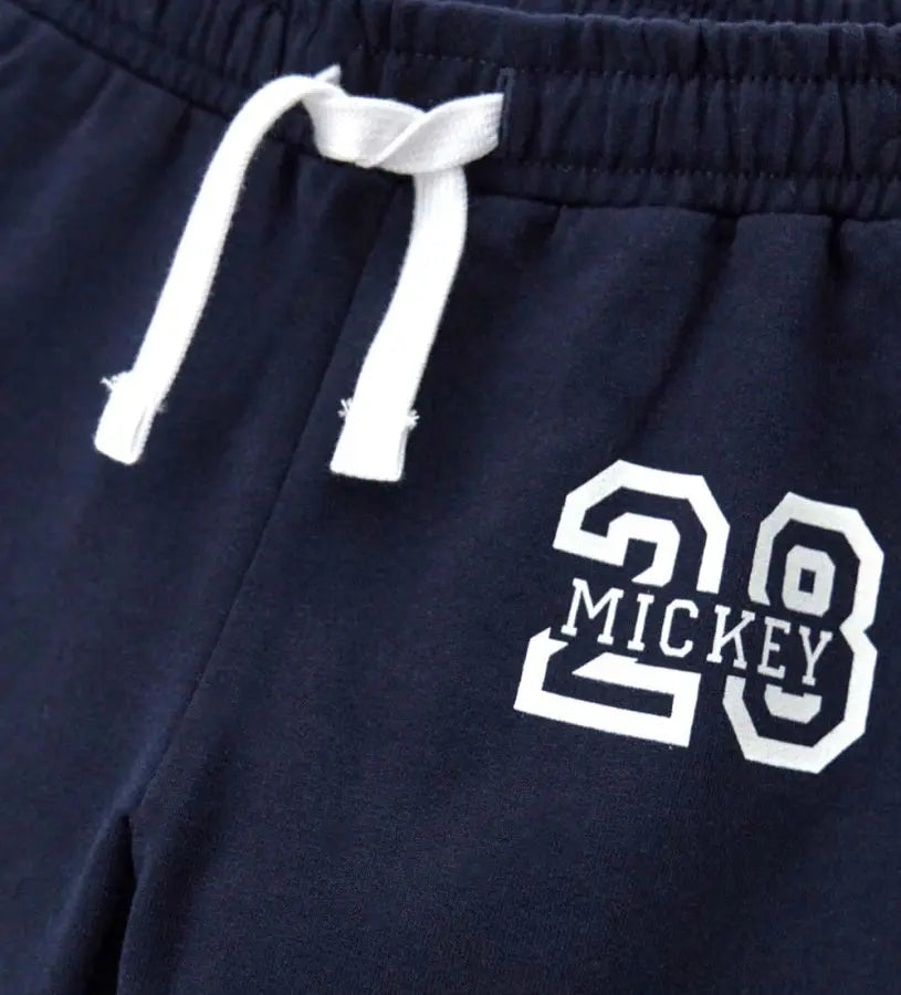 Παιδικό παντελόνι φούτερ Disney Mickey Mouse σε μπλε χρώμα με λάστιχο στη μέση από την Original Marines.