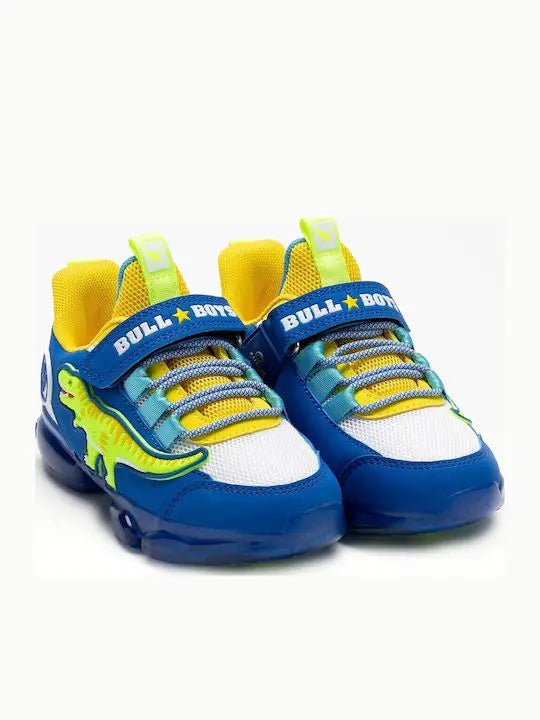 Bull Boys Αθλητικό Ανατομικό Παπούτσι με Σκρατς και Φωτάκια SS25