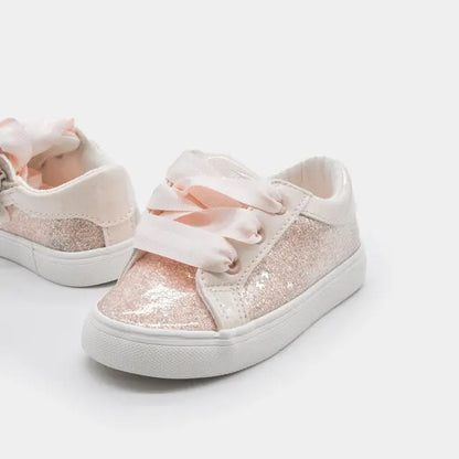 Mayoral Παιδικό Sneaker Κοριτσιού με Γκλίτερ σε Ροζ Απόχρωση  