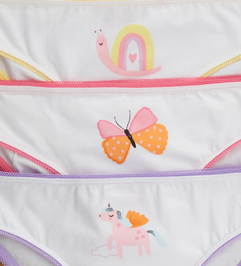 Παιδικό σλιπ για κορίτσι από βαμβάκι σε μονόχρωμο σχέδιο, διακοσμημένο με μικρό φιόγκο. Απαλό και άνετο, ιδανικό για καθημερινή χρήση.