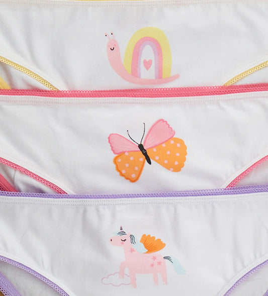 Παιδικό σλιπ για κορίτσι από βαμβάκι σε μονόχρωμο σχέδιο, διακοσμημένο με μικρό φιόγκο. Απαλό και άνετο, ιδανικό για καθημερινή χρήση.