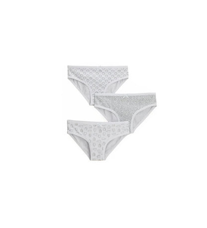 Παιδικό σλιπ από ελαστικό βαμβάκι με φιόγκο και δαντέλα.