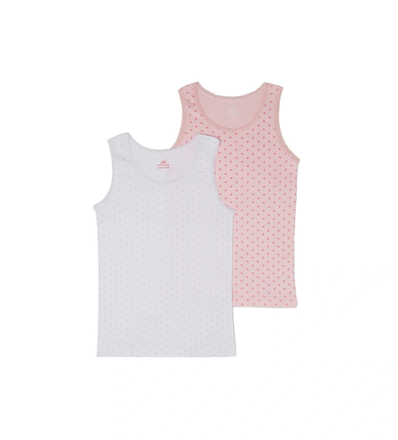 Παιδικό φανελάκι. Κατασκευασμένο από αγνό 100% οργανικό βαμβάκι με ραφές στο ίδιο χρώμα.