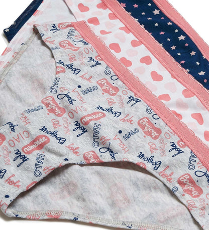 Σετ τριών παιδικών σλιπ από βαμβάκι, απαλών και άνετων, ιδανικών για καθημερινή χρήση.