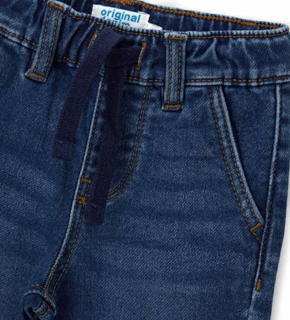 Άνετο και πρακτικό παντελόνι φόρμας από τζιν φούτερ, με ελαστική μέση και ρυθμιζόμενο κορδόνι, μπροστινές τσέπες και τσέπες με ρέλι στο πίσω μέρος.