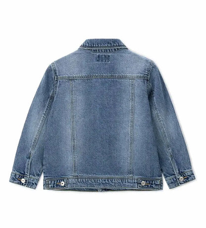 Original Marines Παιδικό Μπουφάν για Denim για αγόρι 5–14 ετών σε μπλε χρώμα με κουμπιά και τσέπες στο στήθος, κατάλληλο για σχολείο και βόλτες. Μπορεί να φορεθεί την άνοιξη και το καλοκαίρι