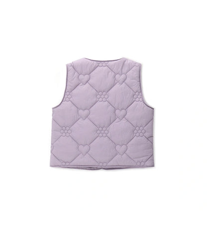 Original Marines Αμάνικο καπιτονέ γιλέκο για κορίτσι 6μηνών εως 5 χρονών σε χρώμα μωβ, λιλά