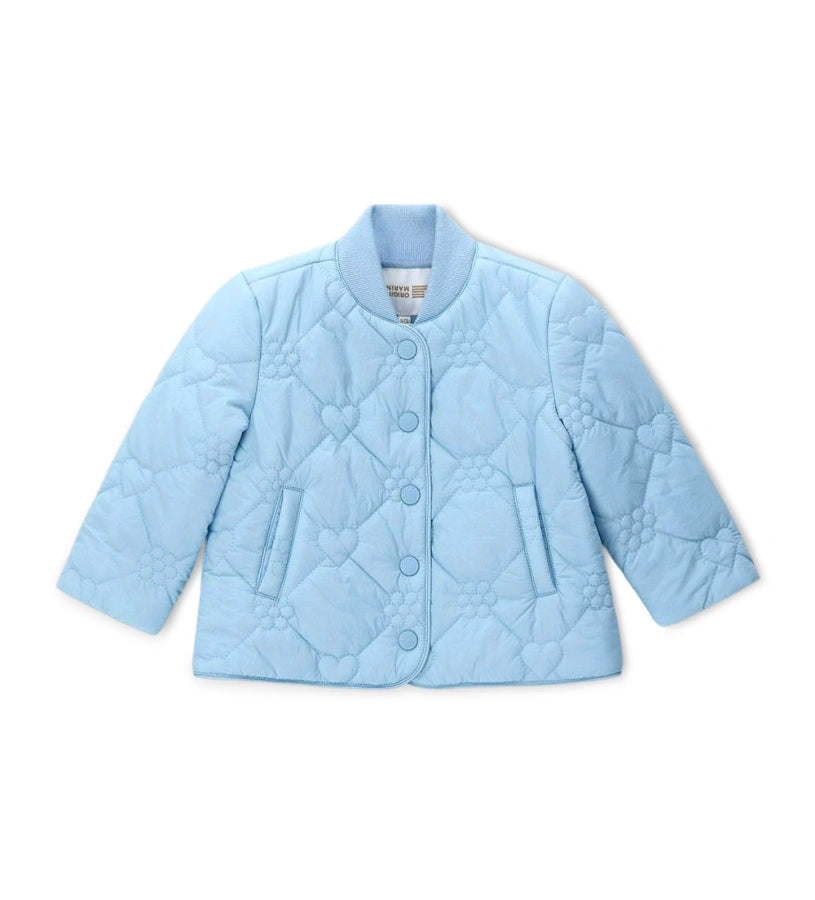 Κοριτσίστικο καπιτονέ μπουφάν Original Marines σε nylon ύφασμα με μπροστινές τσέπες και κουμπιά.