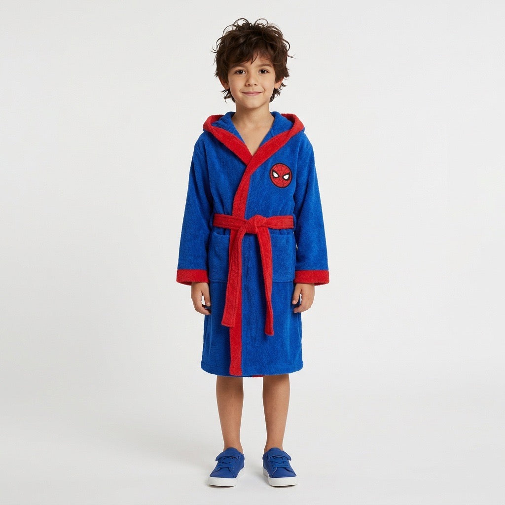 Παιδικό Μπουρνούζι Spider-Man Βαμβακερό Πετσετέ