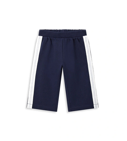 Ζεστά, ελαστικά βαμβακερά παντελόνια φόρμας, μαλακά και άνετα. Ελαστική μέση και πλαϊνές ρίγες για ένα σπορ και μοντέρνο ύφος.