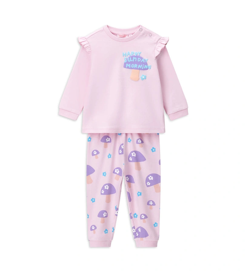 Original Marines Βρεφική Πιτζάμα με Μανιταράκια FF25