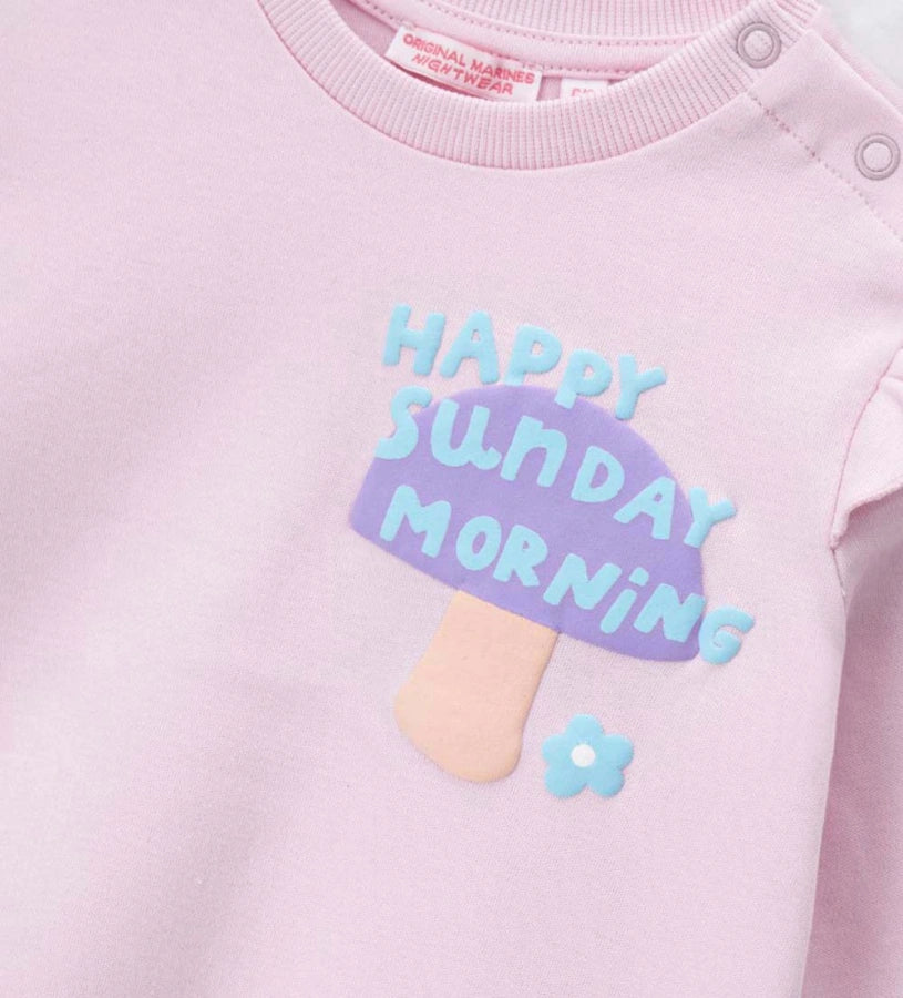 Original Marines Βρεφική Πιτζάμα με Μανιταράκια FF25