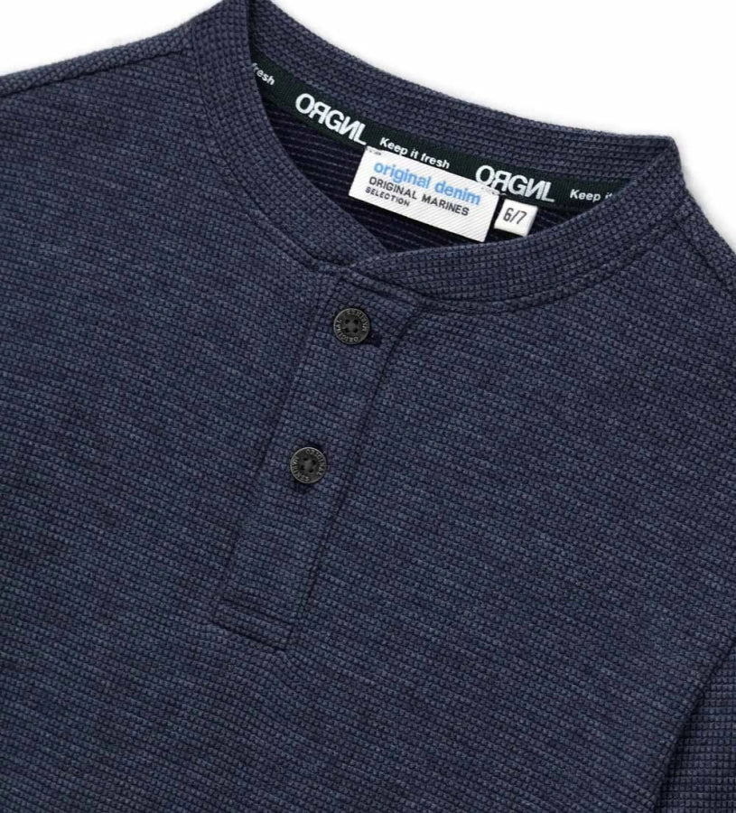 Original Marines Μπλούζα Μαρκυμάνικη με Κουμπιά FF25