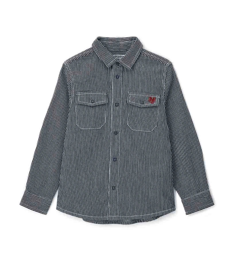 Original Marines Πουκάμισο Ριγέ με Τσέπες FF25