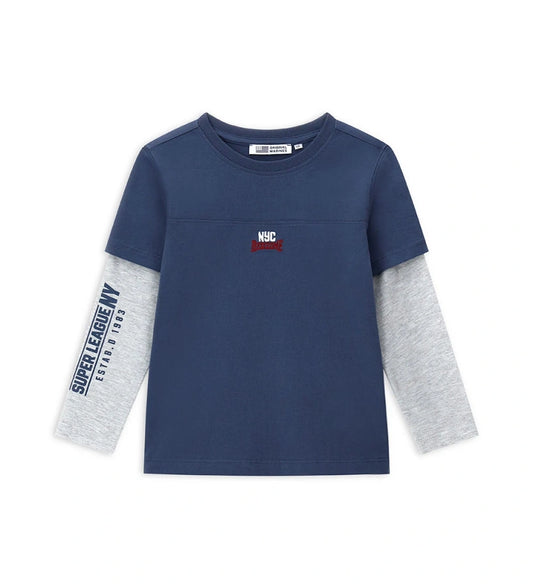 Original Marines Μπλούζα 'New York' Μακρυμάνικη FF25