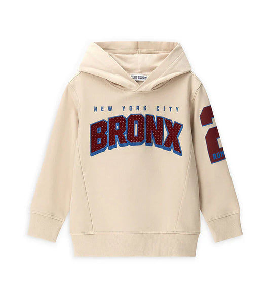 Φούτερ Original Marines με μακριά μανίκια από βαμβάκι, επενδεδυμένη κουκούλα, στάμπα και κεντημένη εφαρμογή από δίχτυ στο μπροστινό μέρος.