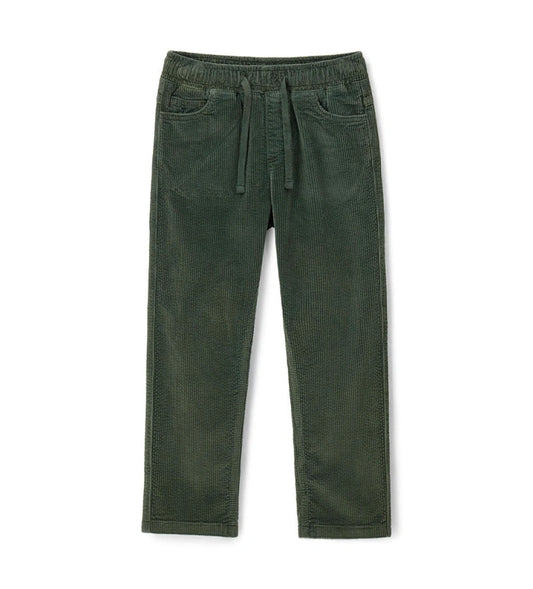 Παντελόνι από βελουτέ ύφασμα (κορδέλα), κομψό και πρακτικό. Σχέδιο με 5 τσέπες, ελαστική μέση και ρυθμιζόμενο κορδόνι για τέλεια εφαρμογή — ιδανικό για casual και μοντέρνες εμφανίσεις.