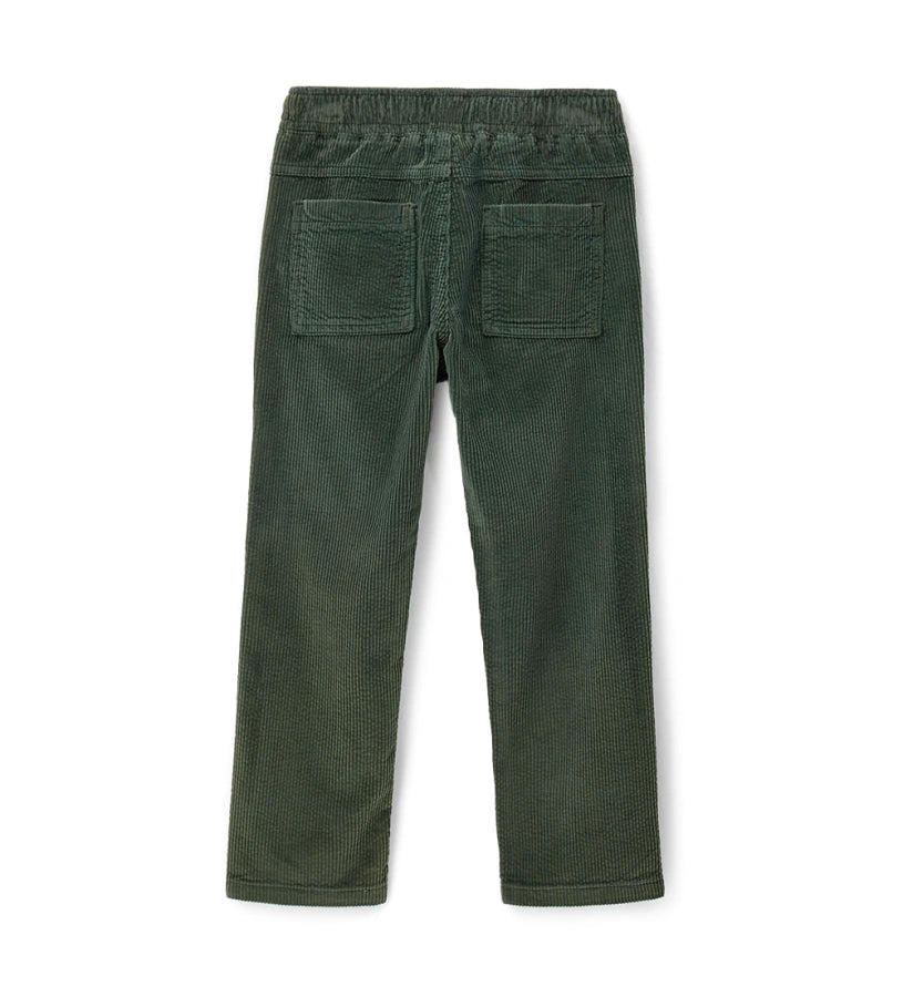 Παντελόνι από βελουτέ ύφασμα (κορδέλα), κομψό και πρακτικό. Σχέδιο με 5 τσέπες, ελαστική μέση και ρυθμιζόμενο κορδόνι για τέλεια εφαρμογή — ιδανικό για casual και μοντέρνες εμφανίσεις.