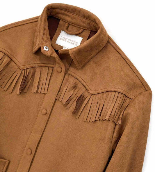 Original Marines Jacket Καφέ με Κρόσια FF25