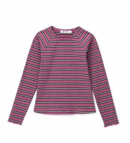 Ριγέ μπλούζα σε ριπ ύφανση με στρογγυλή λαιμόκοψη και άνετη εφαρμογή. Ένα casual και ευέλικτο κομμάτι.