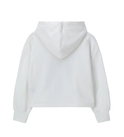 Βαμβακερή μπλούζα με κουκούλα και τύπωμα. Τα ριμπ τελειώματα προσθέτουν στυλ και άνεση για μια μοντέρνα εμφάνιση.