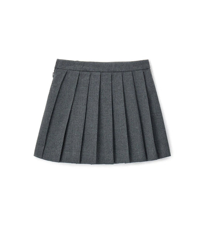 Βαμβακερή φούστα με ρυθμιζόμενη μέση, κρυφό φερμουάρ, διακοσμητικό κουμπί-κόσμημα, μπροστινή τσέπη και πιέτες στο πίσω μέρος και μερικώς στο μπροστινό, για κομψή και εξαιρετικά θηλυκή εμφάνιση.